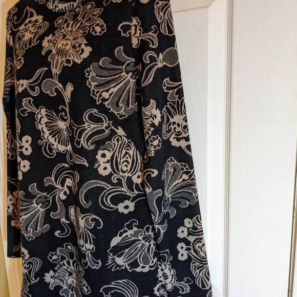 Anthropologie "Sample" One of a Kind/Not Released Black Floral Cut-Out Dress - S - Picture 4 of 11